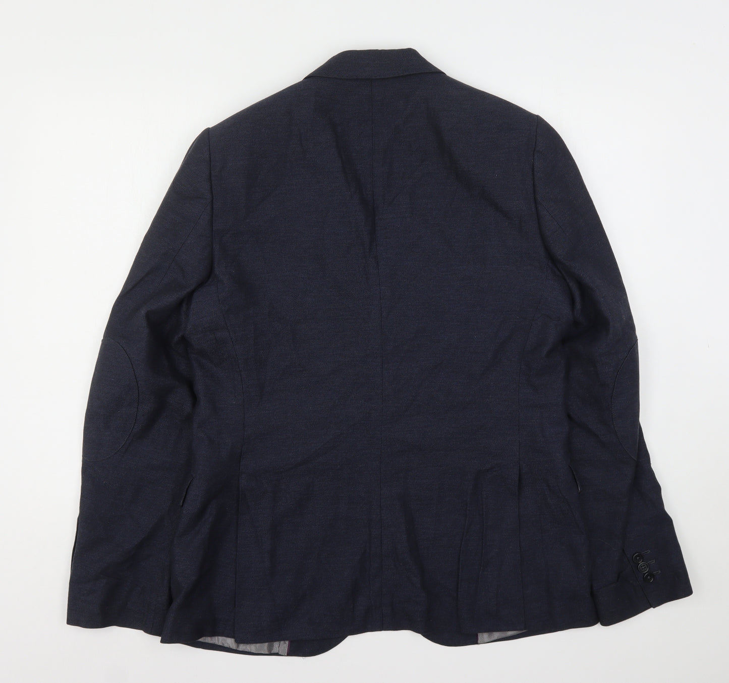 John Lewis  Mens Blue  Cotton Jacket Suit Jacket Size M