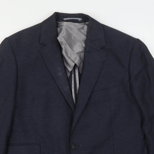 John Lewis  Mens Blue  Cotton Jacket Suit Jacket Size M