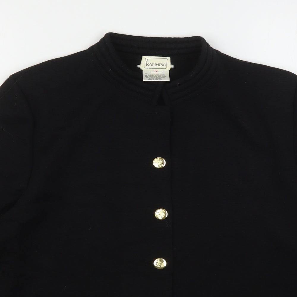 Kai Ming Womens Black   Jacket  Size 18