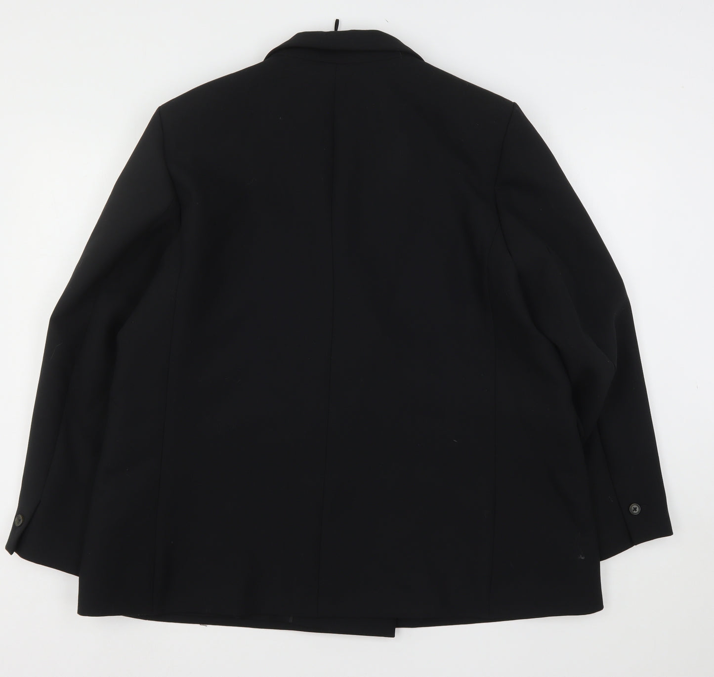 Marks and Spencer Womens Black  Polyester Jacket Suit Jacket Size 20