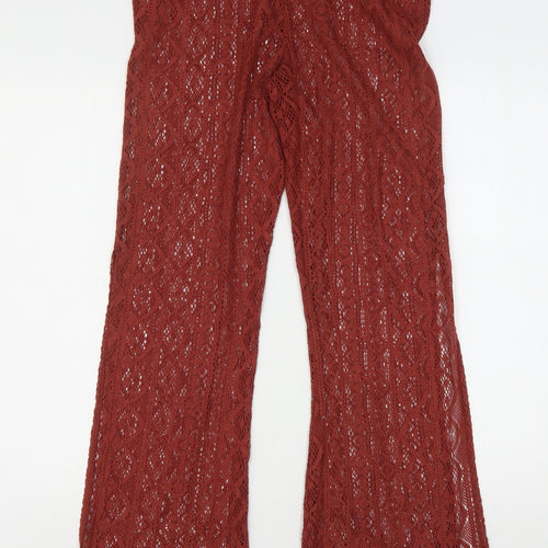Primark Womens Brown  Polyester Jogger Trousers Size 10 L32 in Regular