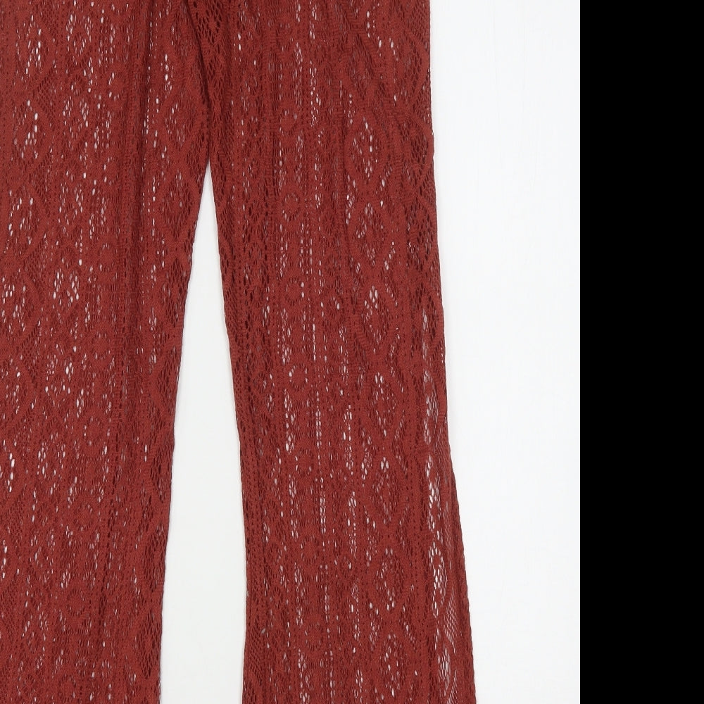Primark Womens Brown  Polyester Jogger Trousers Size 10 L32 in Regular