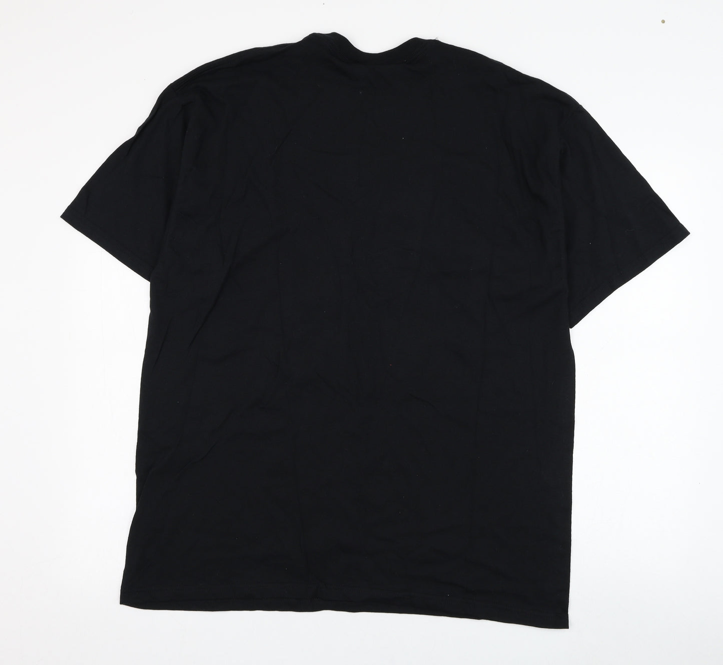 Gildan Mens Black  Cotton  T-Shirt Size XL Round Neck  - Guns N' Roses