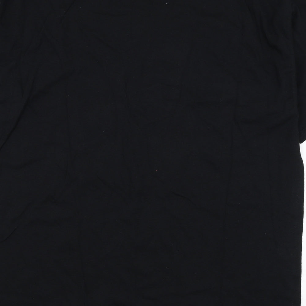 Gildan Mens Black  Cotton  T-Shirt Size XL Round Neck  - Guns N' Roses
