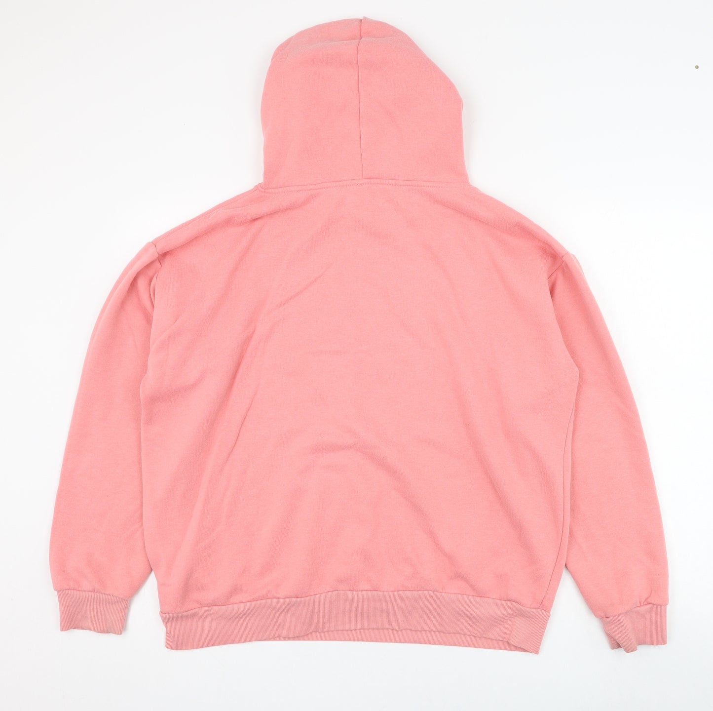 Primark Womens Pink  Polyester Pullover Hoodie Size 14  Pullover - Keep Smiling