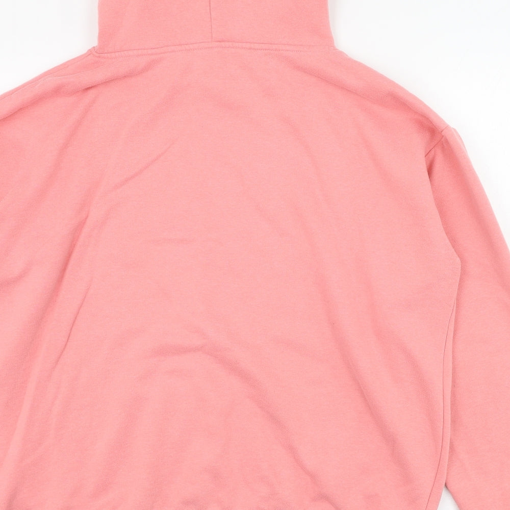 Primark Womens Pink  Polyester Pullover Hoodie Size 14  Pullover - Keep Smiling