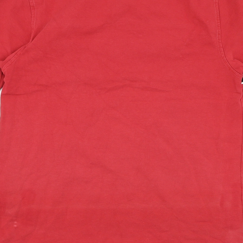 Kings Will Dream Boys Red  Cotton Basic T-Shirt Size 12-13 Years Round Neck Pullover