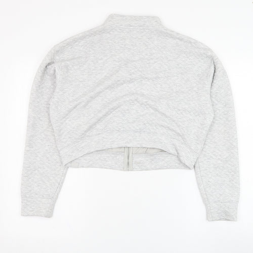 Gilly Hicks Womens Grey  Polyester Full Zip Sweatshirt Size S  Zip - Cropped