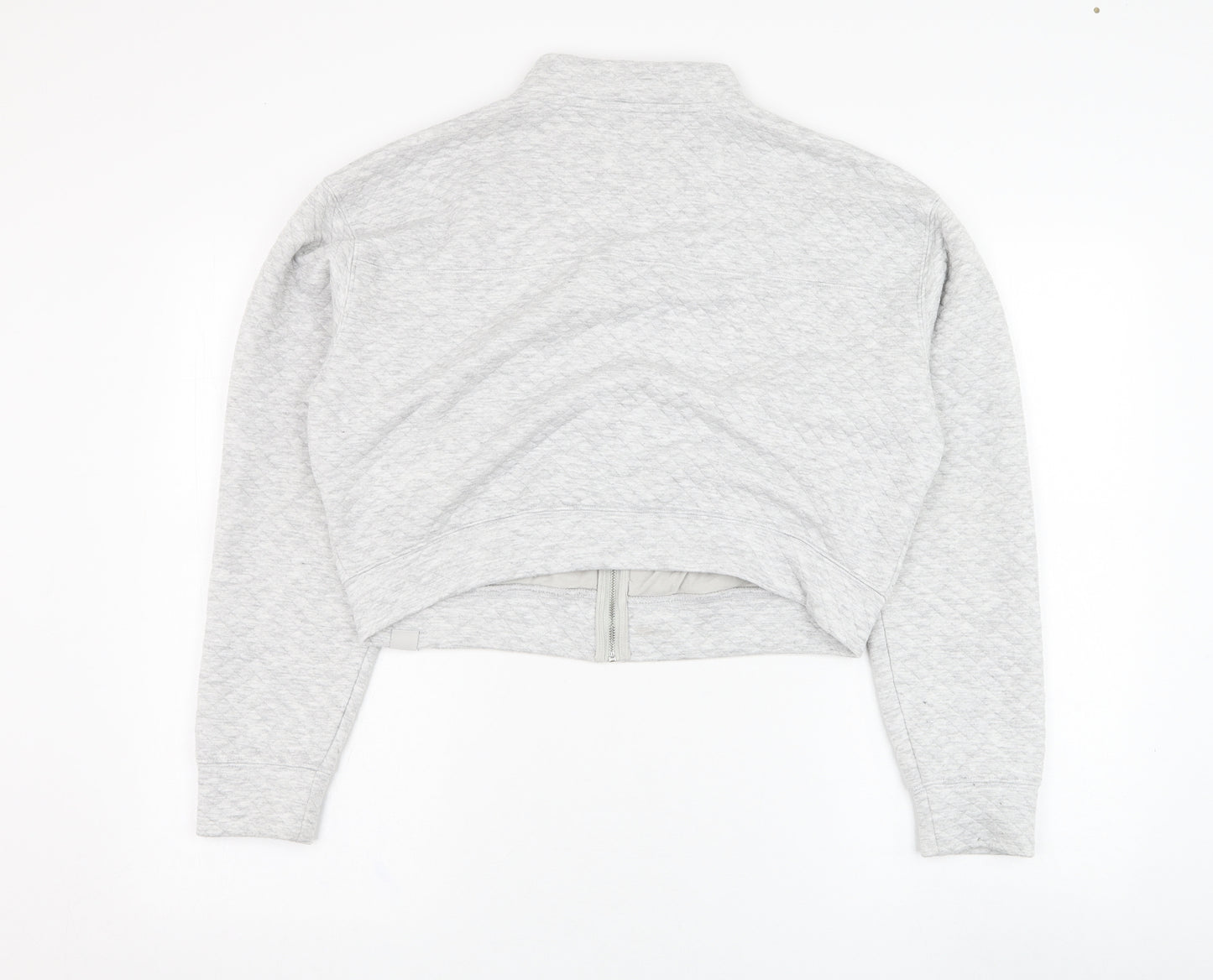 Gilly Hicks Womens Grey  Polyester Full Zip Sweatshirt Size S  Zip - Cropped