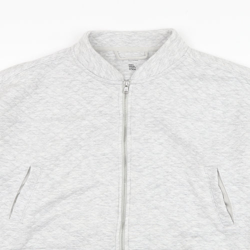 Gilly Hicks Womens Grey  Polyester Full Zip Sweatshirt Size S  Zip - Cropped