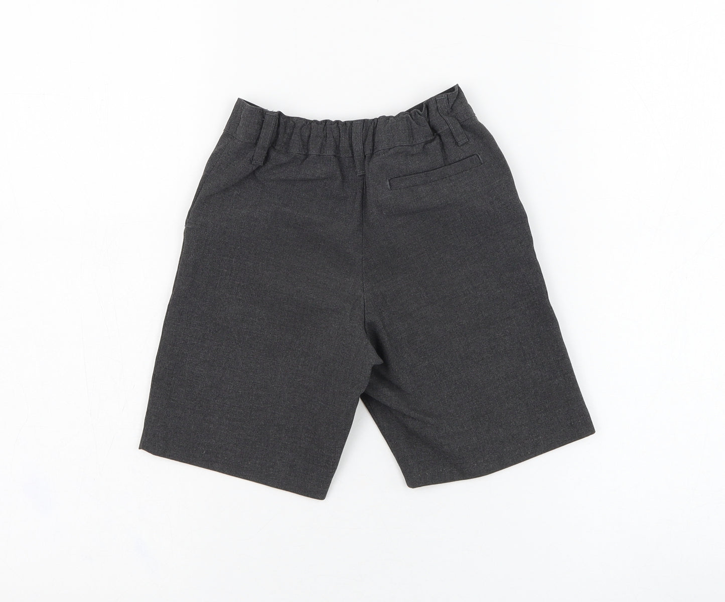 Marks and Spencer Boys Grey  Polyester Bermuda Shorts Size 3-4 Years  Regular Zip
