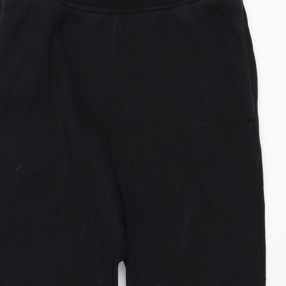 H&M Boys Black  Cotton Jogger Trousers Size 9-10 Years  Regular Pullover