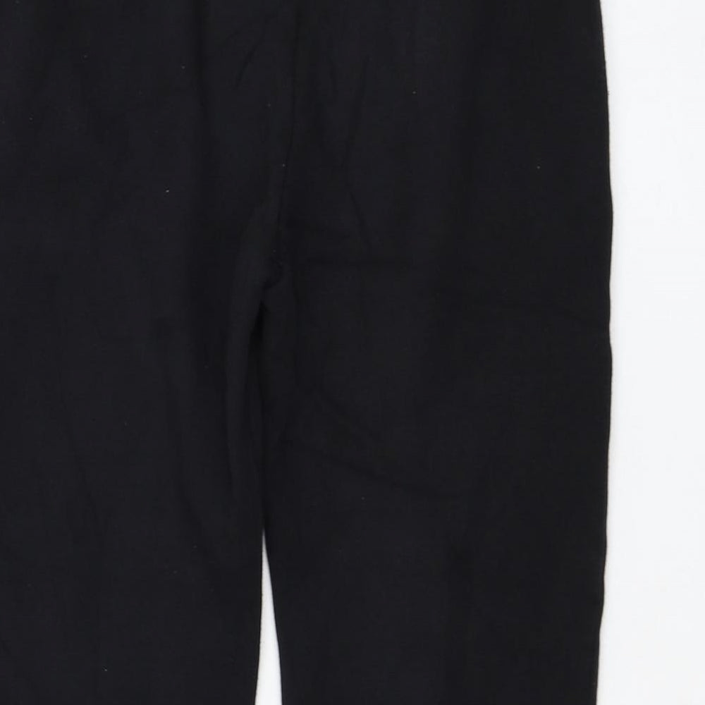 H&M Boys Black  Cotton Jogger Trousers Size 9-10 Years  Regular Pullover