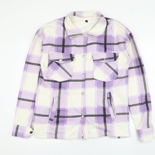 Preworn Womens Ivory Check  Jacket  Size S  Button