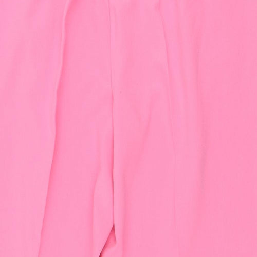 NEXT Womens Pink  Polyester Carrot Trousers Size 29 L26 in Regular Zip