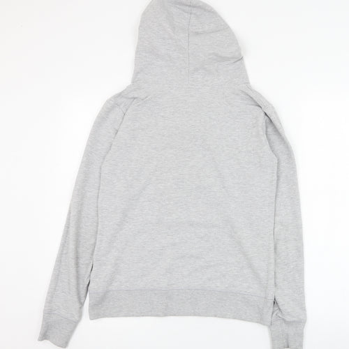 Elle Sport Womens Grey  Polyester Pullover Hoodie Size 10  Pullover