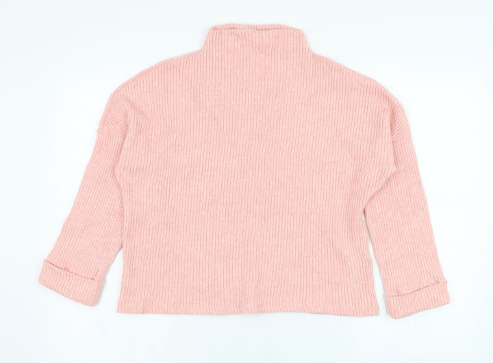 H&M Womens Pink Viscose Pullover Sweatshirt Size S Pullover