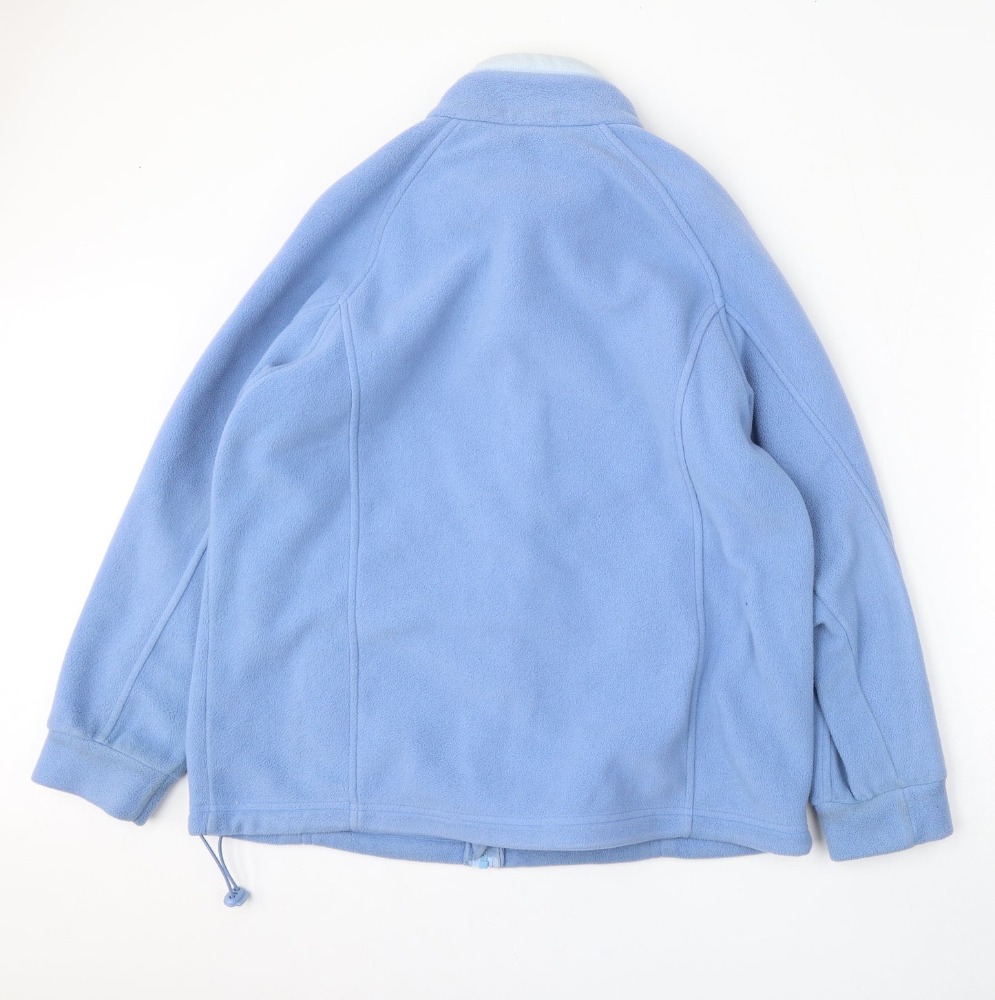 Marks and Spencer Womens Blue  Polyester Full Zip Sweatshirt Size 14  Zip