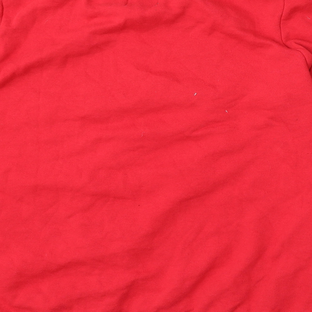 George Womens Red  Cotton Pullover Sweatshirt Size L   - Christmas