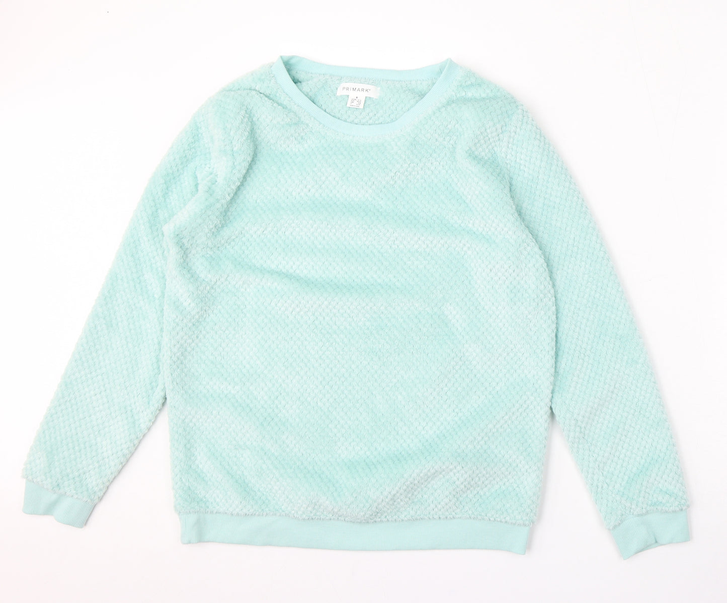 Primark Womens Green Solid Polyester Top Pyjama Top Size 10