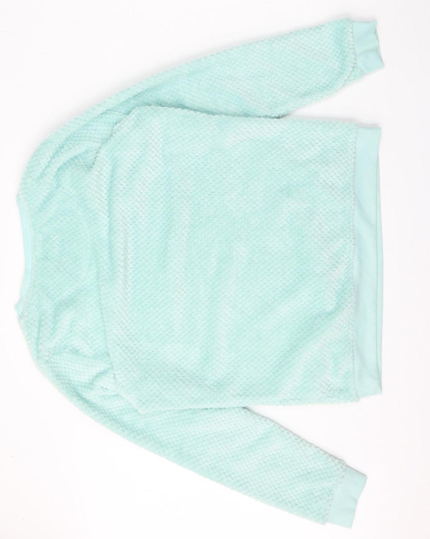 Primark Womens Green Solid Polyester Top Pyjama Top Size 10