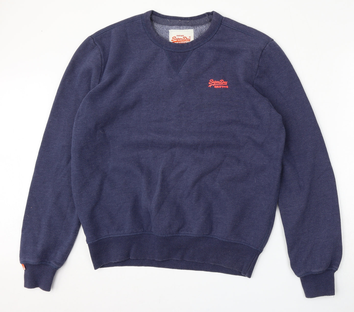 Superdry Mens Blue  Cotton Pullover Sweatshirt Size XL