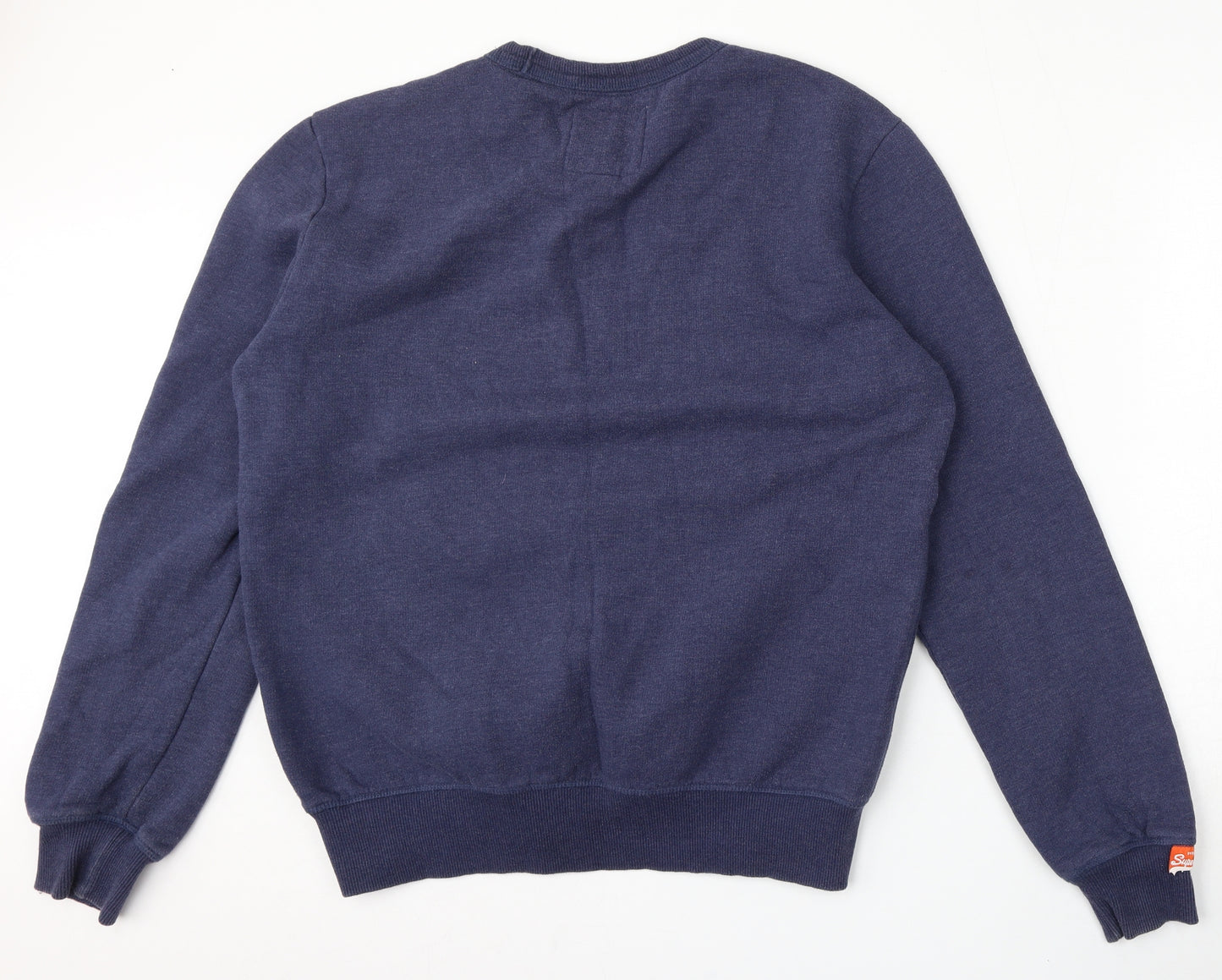 Superdry Mens Blue  Cotton Pullover Sweatshirt Size XL