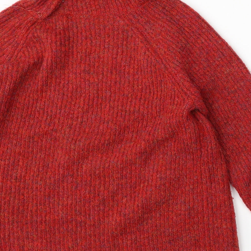 Matalan Womens Red Roll Neck  Polyester Pullover Jumper Size M