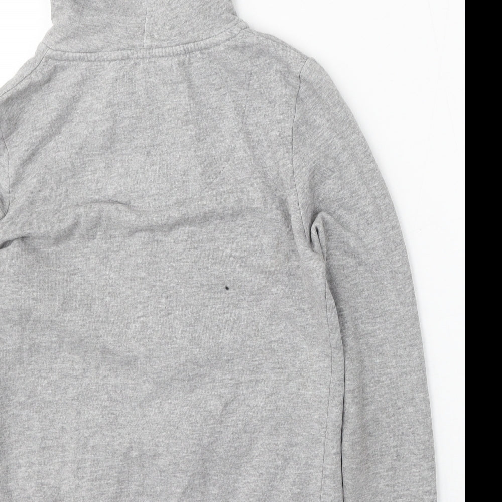 TU Womens Grey  Cotton Full Zip Hoodie Size 8