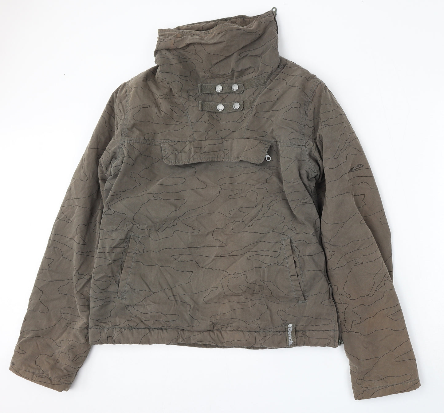 Bench Womens Green Geometric  Jacket  Size L  Zip