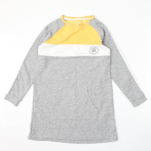 Nutmeg Girls Grey  Cotton Pullover Sweatshirt Size 10-11 Years