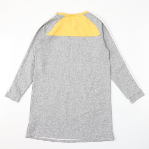 Nutmeg Girls Grey  Cotton Pullover Sweatshirt Size 10-11 Years