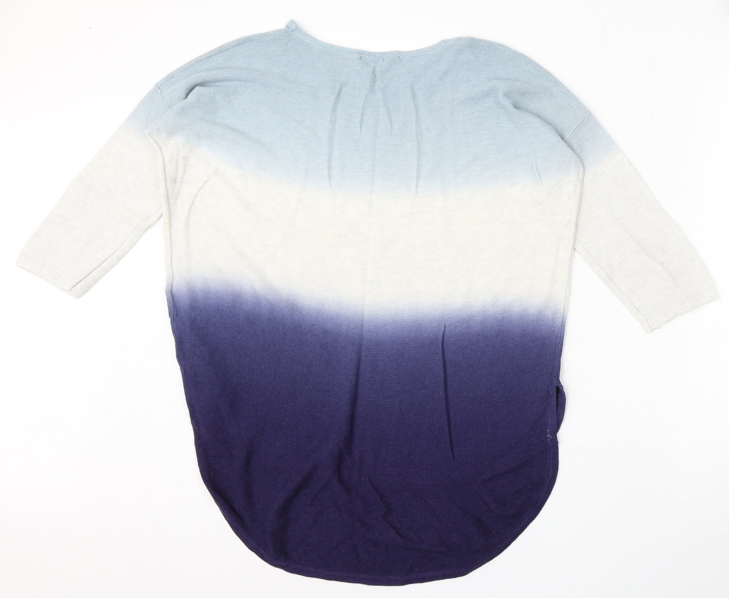 Phase Eight Womens Blue Round Neck  Viscose Pullover Jumper Size M