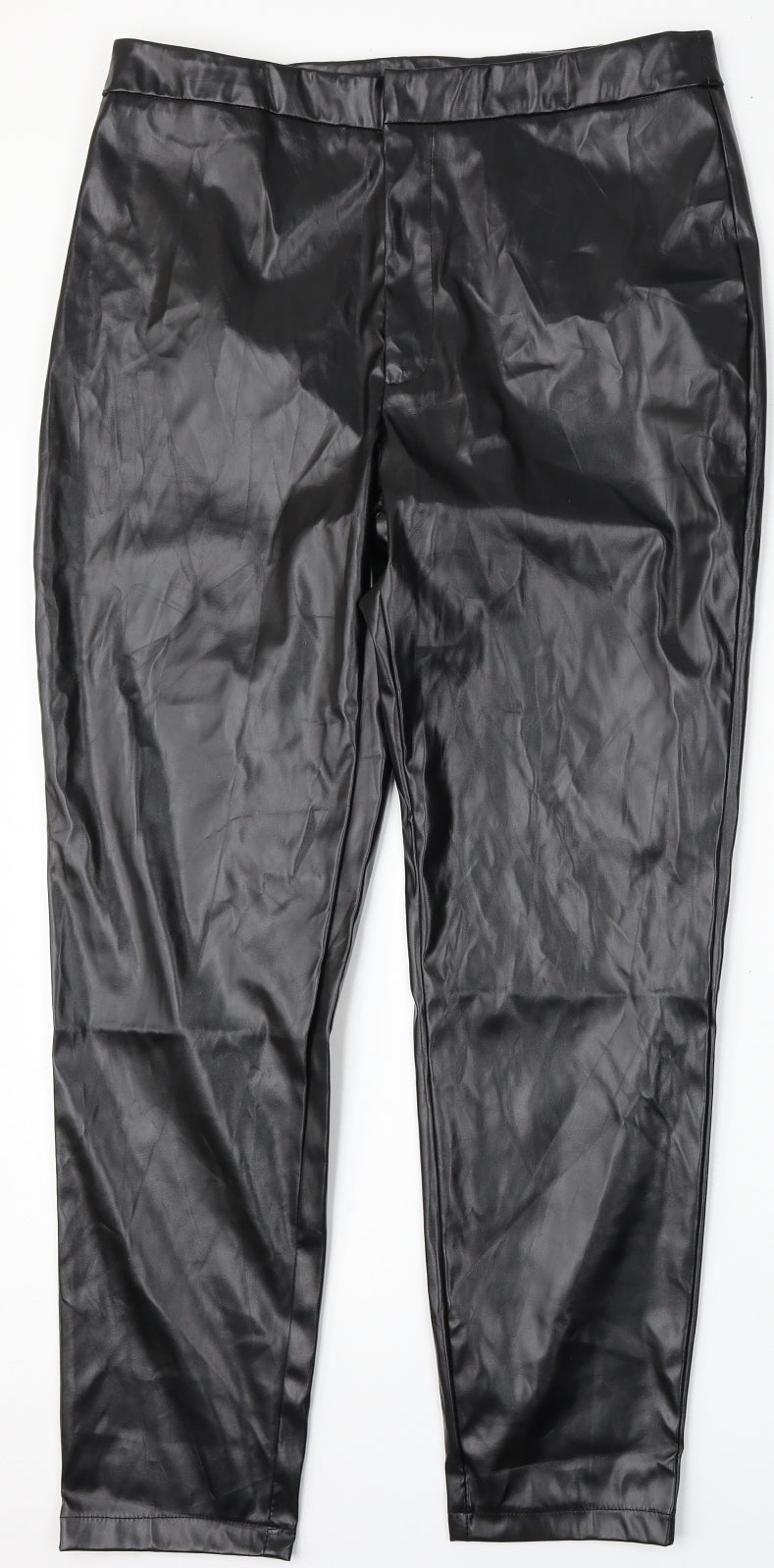 SheIn Womens Black  Polyester Trousers  Size L L26 in Regular