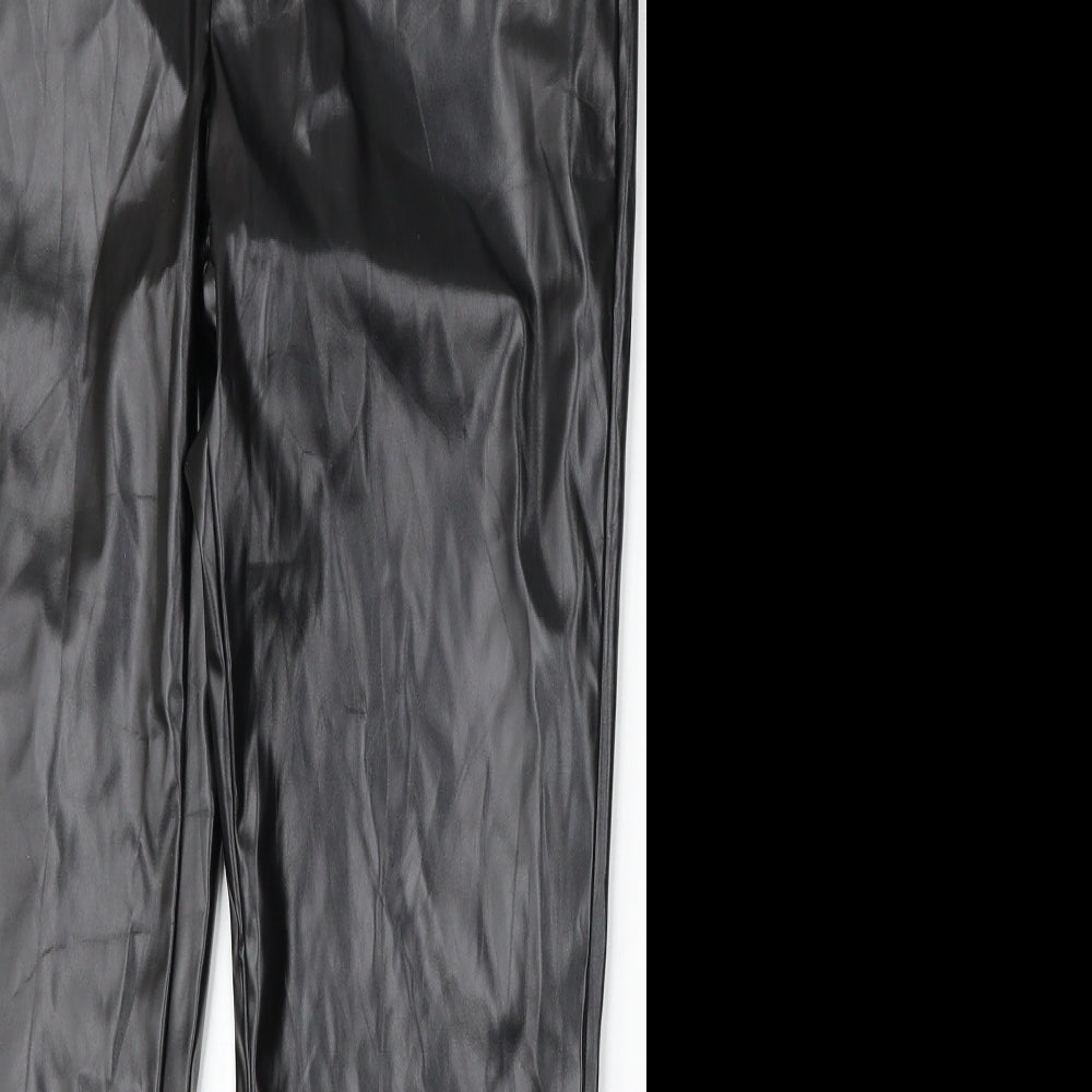SheIn Womens Black  Polyester Trousers  Size L L26 in Regular