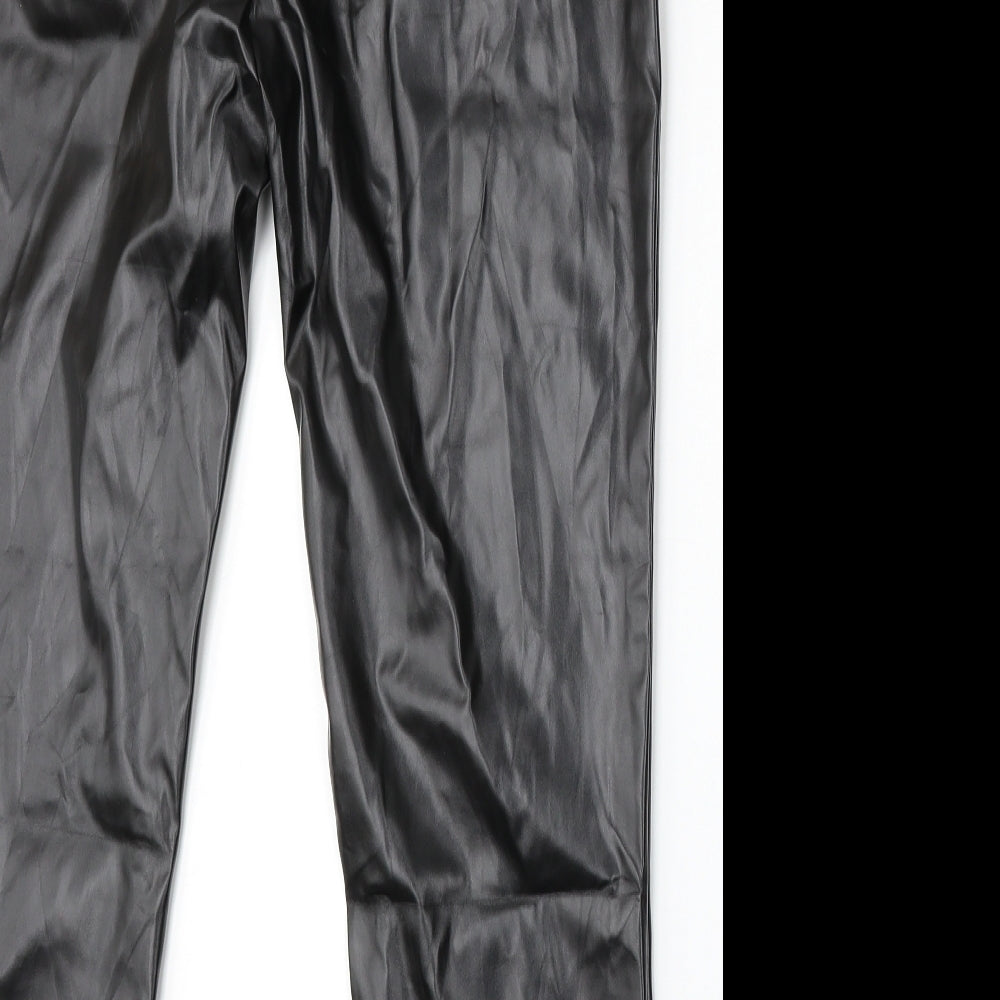 SheIn Womens Black  Polyester Trousers  Size L L26 in Regular