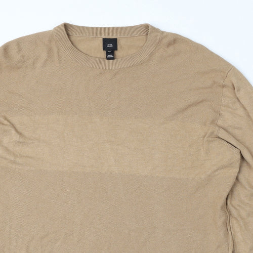 River Island Womens Brown Round Neck  Viscose Pullover Jumper Size XL