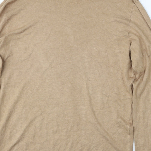 River Island Womens Brown Round Neck  Viscose Pullover Jumper Size XL
