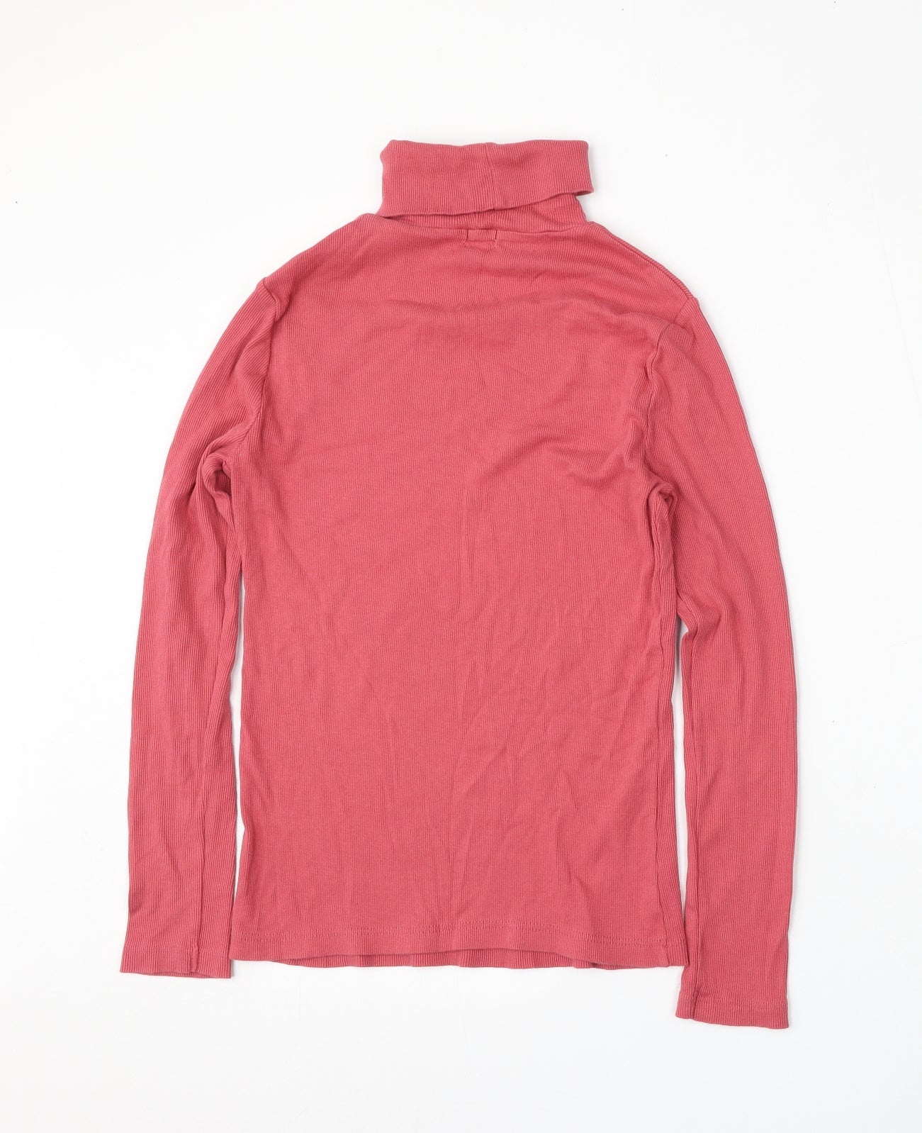 River Island Womens Pink Roll Neck  Cotton Pullover Jumper Size 10