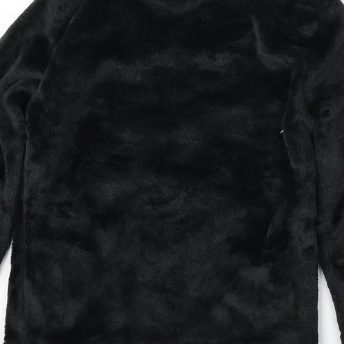 Pep&Co Boys Black Solid Polyester  Pyjama Top Size 7-8 Years