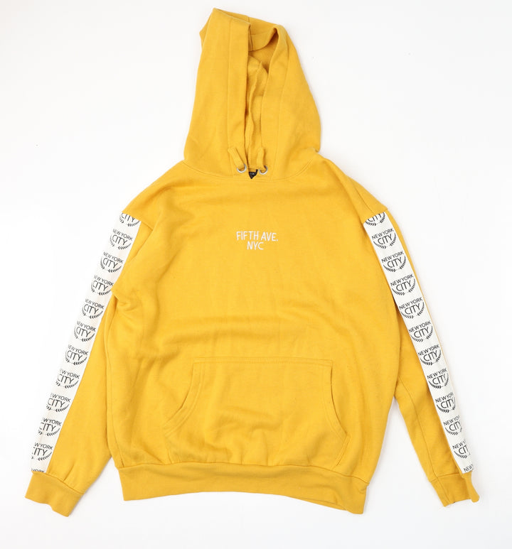 915 Generation Girls Yellow Polyester Pullover Hoodie Size 12-13 Years