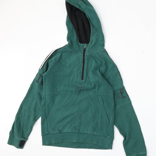 Nutmeg Girls Green  Cotton Pullover Hoodie Size 8-9 Years