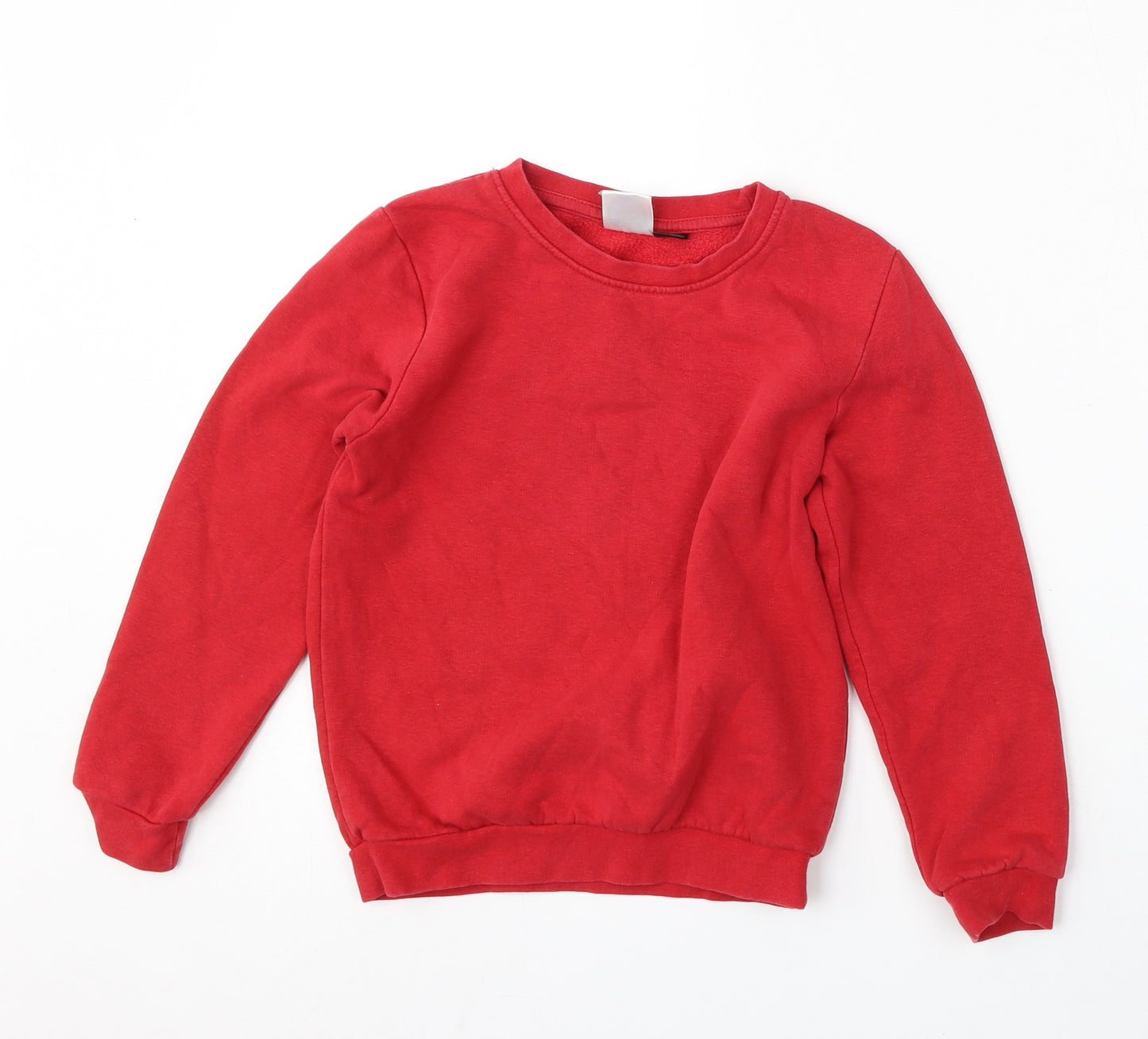 Smart Start Girls Red  Cotton Pullover Sweatshirt Size 6-7 Years