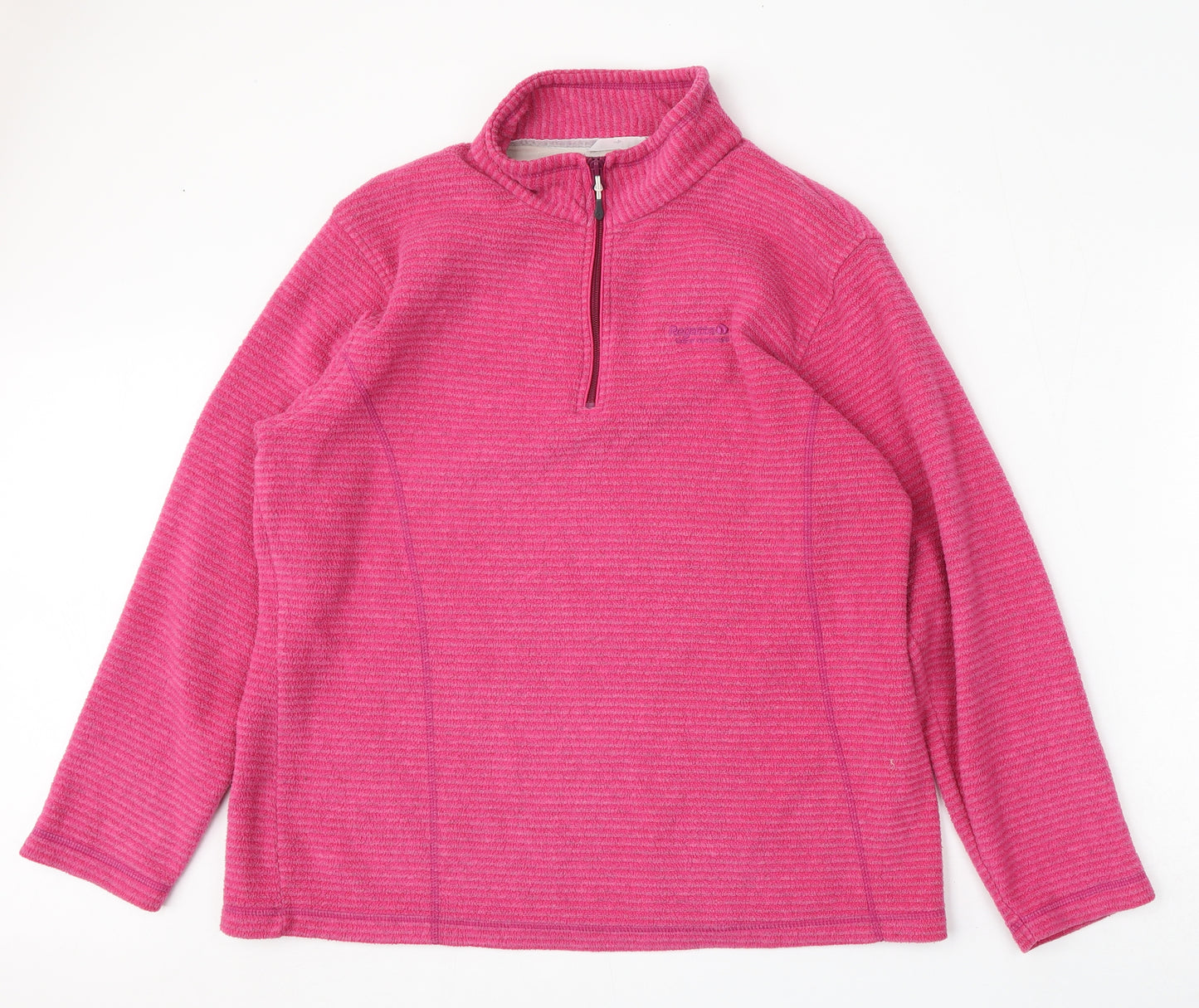 Regatta Womens Pink  Polyester Pullover Sweatshirt Size 18  Zip