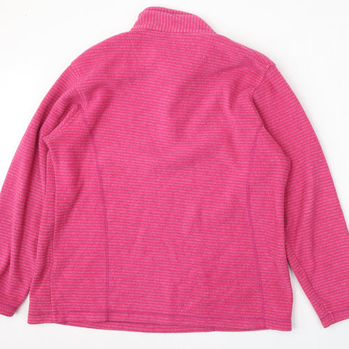 Regatta Womens Pink  Polyester Pullover Sweatshirt Size 18  Zip