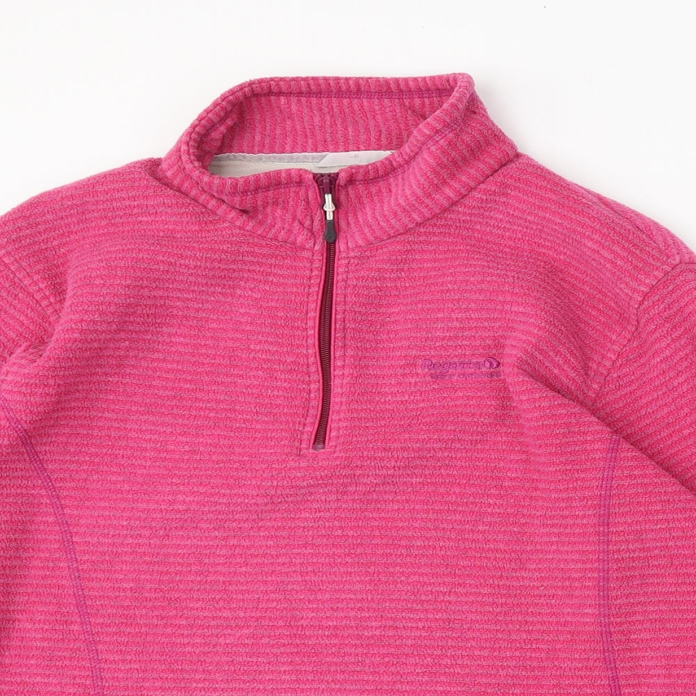 Regatta Womens Pink  Polyester Pullover Sweatshirt Size 18  Zip