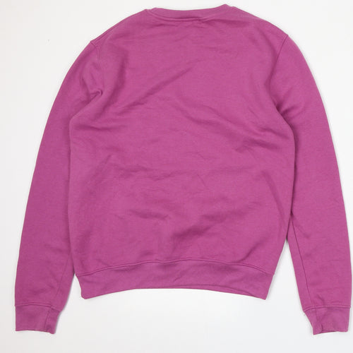 PRETTYLITTLETHING Womens Pink  Cotton Pullover Sweatshirt Size S