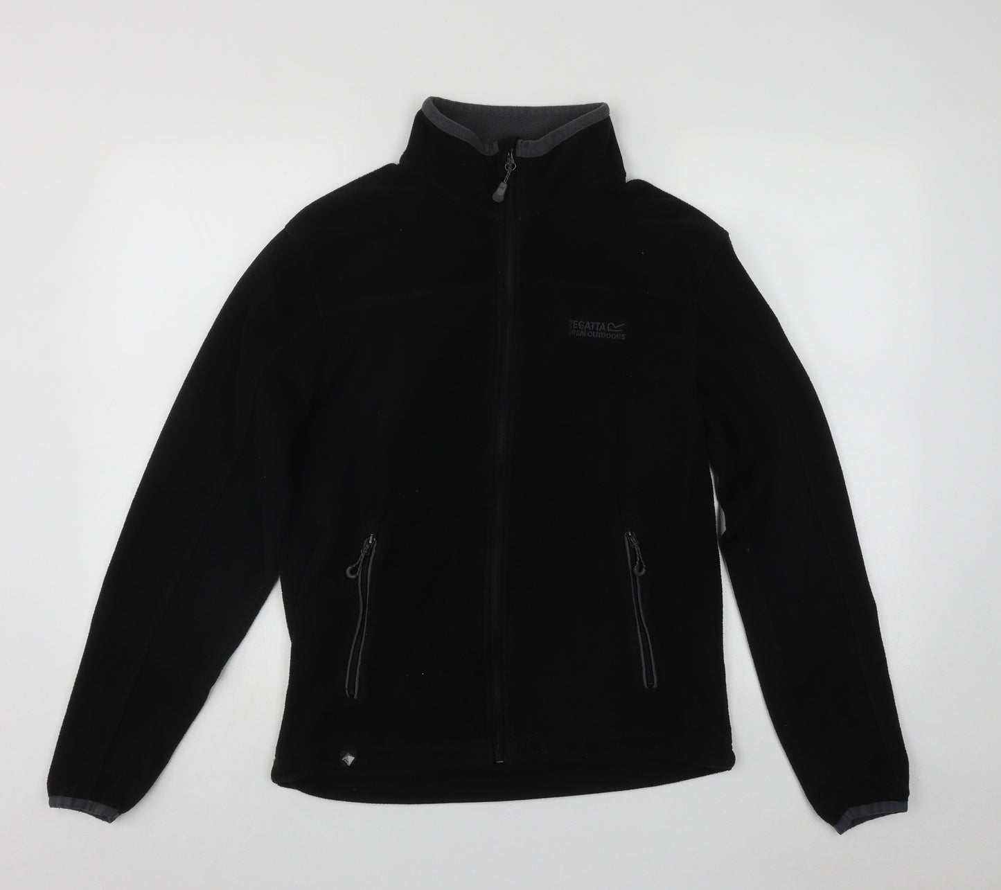 Regatta Mens Black High Neck  Polyester Full Zip Jumper Size S