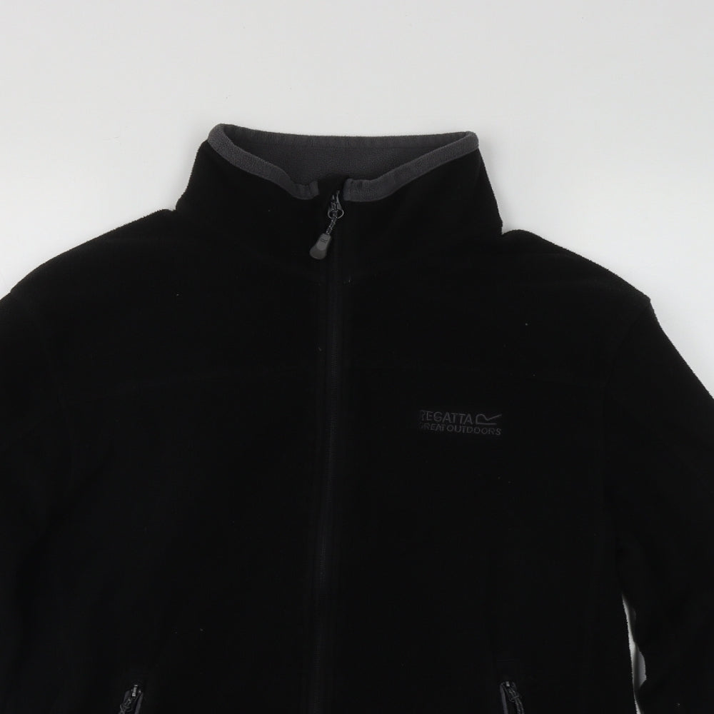 Regatta Mens Black High Neck  Polyester Full Zip Jumper Size S