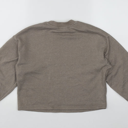 Primark Womens Beige Round Neck  Polyester Pullover Jumper Size 2XS